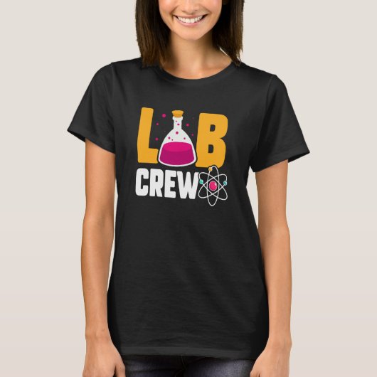Lab Crew Toekomstige Wetenschapper Wetenschap Sche T-shirt (Voorkant)