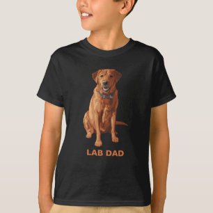 Lab Dad Fox Red Yellow Labrador Retriever Dog T-shirt
