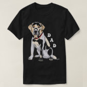 Lab Dad Fox Yellow Labrador Retriever T-shirt (Design voorkant)