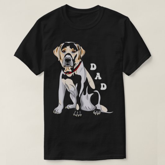 Lab Dad Fox Yellow Labrador Retriever T-shirt (Design voorkant)