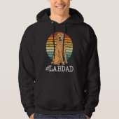 Lab Dad Labrador Retriever Breed Dog Dad Fathers Hoodie (Voorkant)