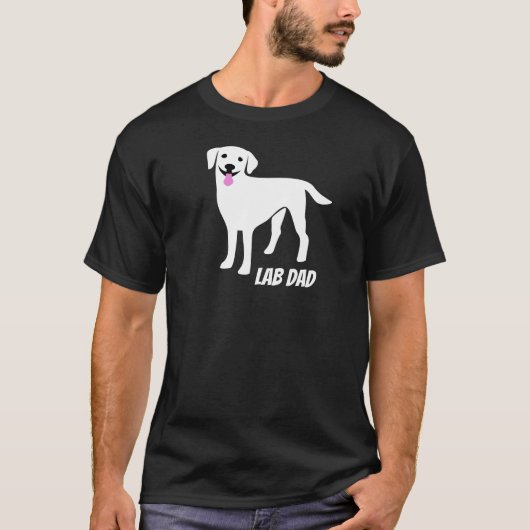 Lab Dad Labrador Retriever Owner T-shirt (Voorkant)