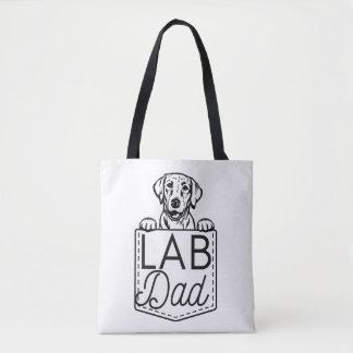 "Lab Dad" Peek-a-Boo Premium Tas