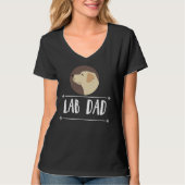 Lab Dad Yellow Labrador Retriever Dog 221 T-shirt (Voorkant)