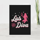 Lab Diva Laboratory Technicia Science Laboratory Kaart (Voorkant)