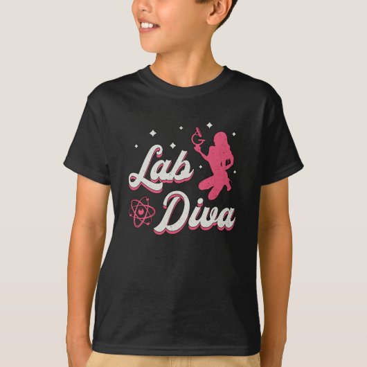 Lab Diva Laboratory Technicia Science Laboratory T-shirt (Voorkant)