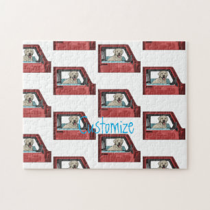 Lab Dog Riding Shotgun Thunder_Cove Legpuzzel