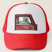 Lab Dog Riding Shotgun Thunder_Cove Trucker Pet (Voorkant)