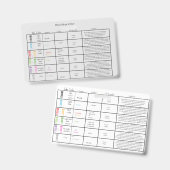 Lab Draw Order- Verpleegkundige referentie Badge (Voor- en achterkant)