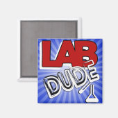 LAB DUDE - LABORATORIUM MAGNEET (Voorkant / Achterkant)