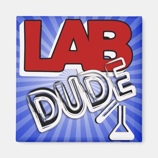 LAB DUDE - LABORATORIUM MAGNEET (Voorkant)