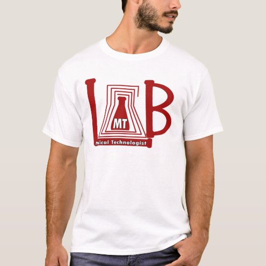 LAB FLASK LOGO - MEDISCH LABORATORIUM T-SHIRT (Voorkant)