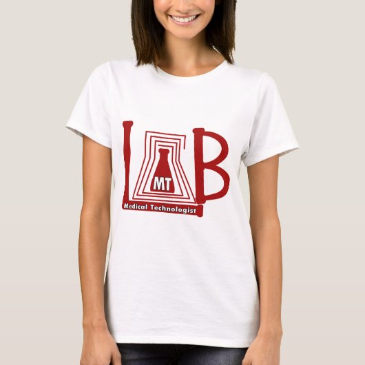 LAB FLASK LOGO - MEDISCH LABORATORIUM T-SHIRT (Voorkant)