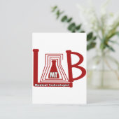 LAB FLASK LOGO MT - MEDISCHE TECHNOLOGISCH BRIEFKAART (Staand voorkant)