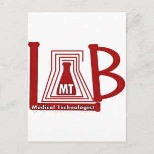 LAB FLASK LOGO MT - MEDISCHE TECHNOLOGISCH BRIEFKAART
