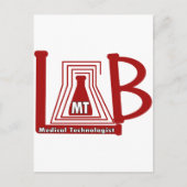 LAB FLASK LOGO MT - MEDISCHE TECHNOLOGISCH BRIEFKAART (Voorkant)