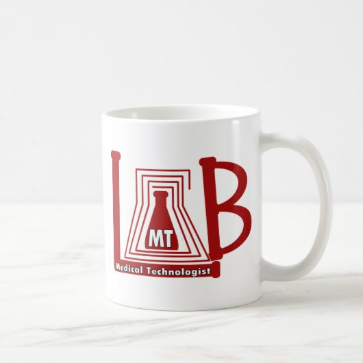 LAB FLASK LOGO MT - MEDISCHE TECHNOLOGISCH KOFFIEMOK (Rechts)