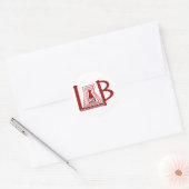 LAB FLASK LOGO MT - MEDISCHE TECHNOLOGISCH RONDE STICKER (Envelop)