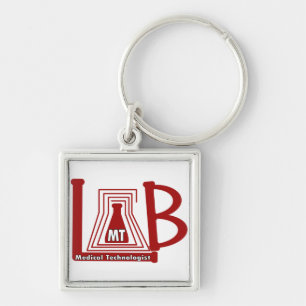 LAB FLASK LOGO MT - MEDISCHE TECHNOLOGISCH SLEUTELHANGER