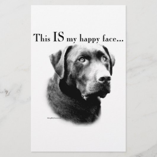 Lab Happy Face Briefpapier (Voorkant)