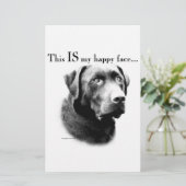 Lab Happy Face Briefpapier (Staand voorkant)