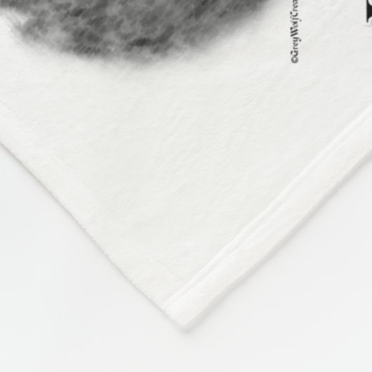 Lab Happy Face Fleece Deken (Hoek)