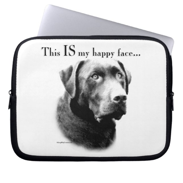 Lab Happy Face Laptop Sleeve (Voorkant)