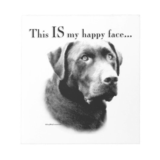Lab Happy Face Notitieblok (Voorkant)