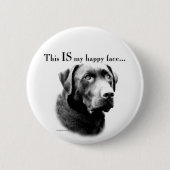 Lab Happy Face Ronde Button 5,7 Cm (Voorkant)