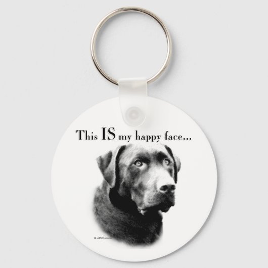 Lab Happy Face Sleutelhanger (Voorkant)