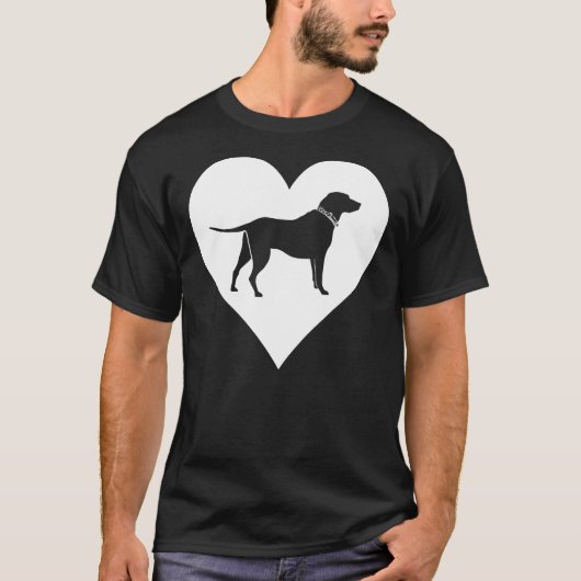 Lab Hart Labrador Retriever Hond T-shirt (Voorkant)