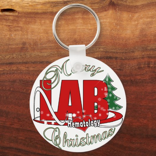 LAB HEMATOLOGY CHRISTMAS SLEUTELHANGER (Voorkant)