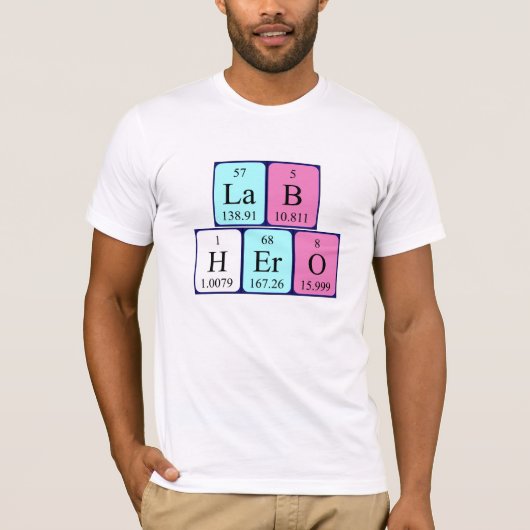 Lab Hero periodiek shirt (Voorkant)