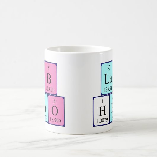 Lab Hero periodiek systeem naam mok (Center)