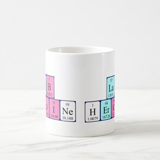Lab Heroine periodieke tabel naam mok (Center)