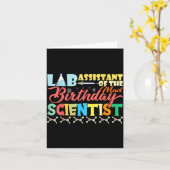 Lab Instant Van De Verjaardag Wetenschapper Thema Kaart (Gele Bloem)