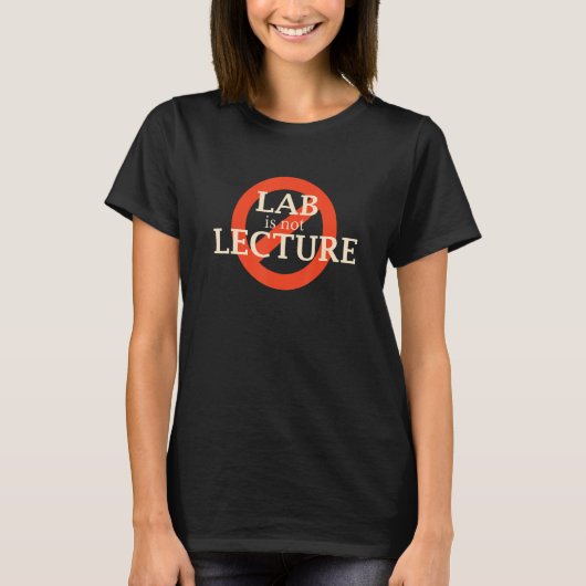 Lab is geen lezing t-shirt (Voorkant)