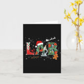 Lab Kerst Laboratoriumtechnicus Wetenschap Xmas S Kaart (Gele Bloem)
