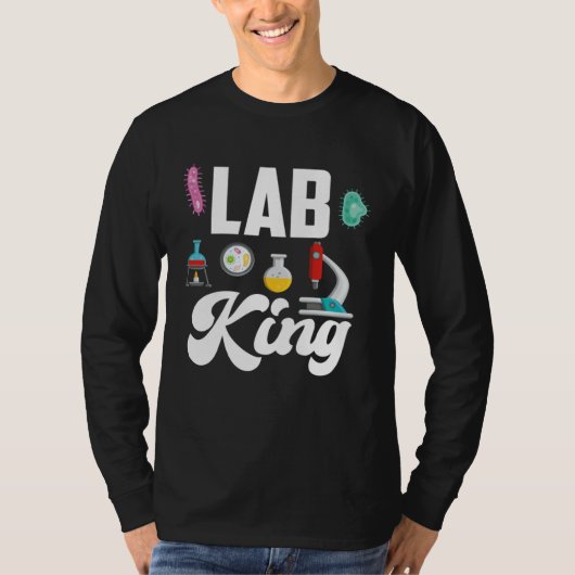 Lab King Male Microbiologist T-shirt (Voorkant)