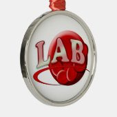 LAB (LABORATORIUM) Rood bloed CHRISTMAS ORNAMENT (Rechts)