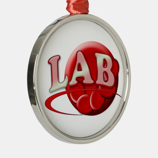 LAB (LABORATORIUM) Rood bloed CHRISTMAS ORNAMENT (Rechts)