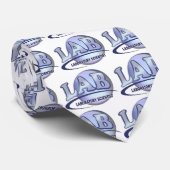LAB - LABORATORIUMWETENSCHAPPER! Fun Blue LOGO Stropdas (Opgerold)