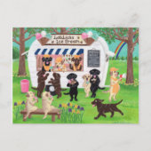 Lab Licent Ice Cream Labradors Briefkaart (Voorkant)