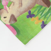 Lab Licent Ice Cream Labradors Fleece Deken (Hoek)