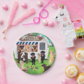 Lab Licent Ice Cream Labradors Papieren Bordje (Feest)