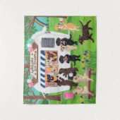 Lab Licent Ice Cream Labradors Wandkleed (Voorkant)