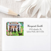 Lab Licks Ice Cream Labradors Retouradres Etiket (Insitu)