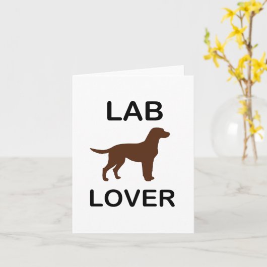 lab liefhebber kaart (Gele Bloem)