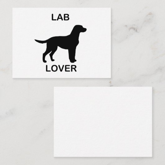lab liefhebber notitiekaartje (Voorkant / Achterkant)