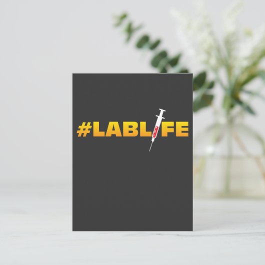 Lab Life Laboratory Research Chem Fun Briefkaart (Staand voorkant)